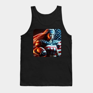 American Woman NFL Football Player #19 Tank Top